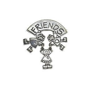 EFS Mexico 925 Sterling Silver Three Friends Brooch Pin Vintage